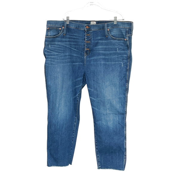J. Crew Denim - J. Crew Blue Plus Size Straight Jeans, Size 37